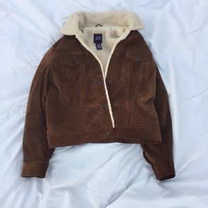Gap comfy and thick suede jacket!